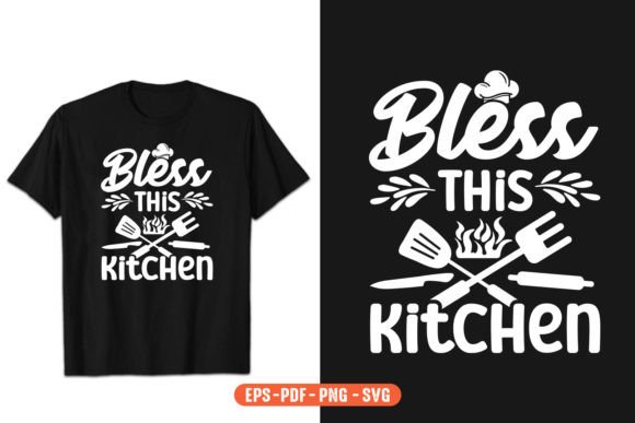 Bless This Kitchen SVG PNG Cut Files