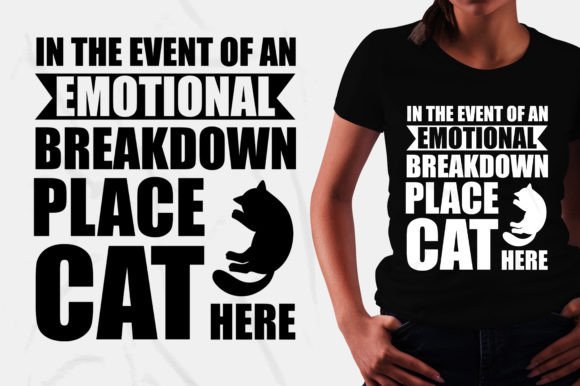 Cat T-Shirt Design SVG-Place Cat Here