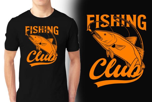 Fishing Club Graphics for T-Shirt Designs