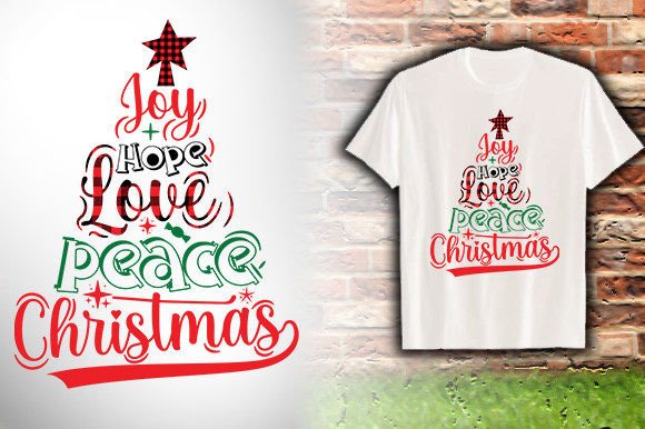 JOY-HOPE-LOVE-PEACE-CHRISTMAS-T-SHIRT-DE Graphics