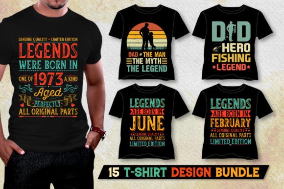 Legend T-Shirt Design Bundle Review