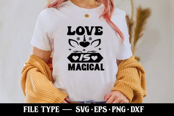 Love is Magical - Unicorn SVG