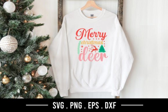 Merry Christmas Deer Christmas SVG