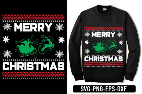 Ugly Sweater - Merry Christmas Graphics
